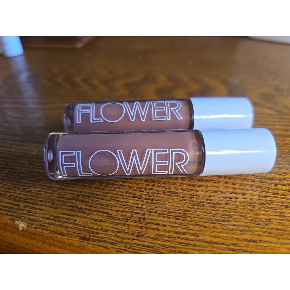 2x FLOWER Beauty by Drew FLOWER Beauty Gloss Crush Lip Serum, Bronze Crush *NEW* - Picture 2 of 4